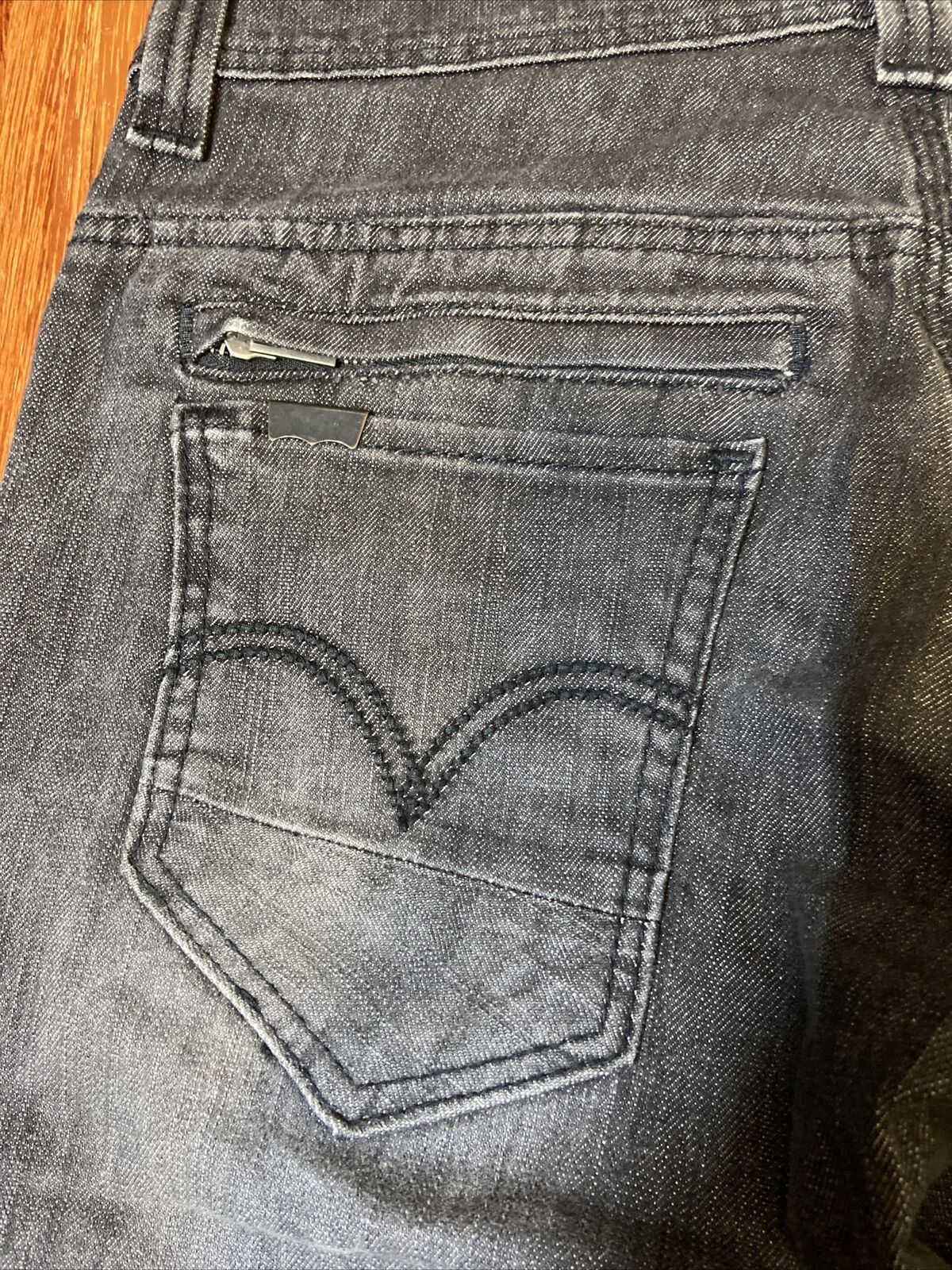 LEVIS 511 SLIM LEG STRETCH BLACK MENS DESIGNER DENIM JEANS W30x32 - Picture 6 of 12