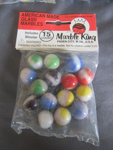 5 Marble King 15 count Marbles Pack w/shooter Unopened packs Lot 1 - Picture 4 of 5