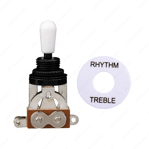 NEW BLACK 3-Way Toggle Switch & Plate For Gibson/Epiphone Les Paul Guitar