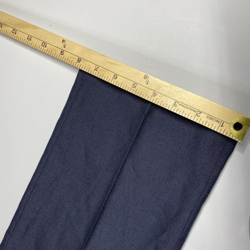 Calvin Klein Pants Blue 32x30 Slim Fit Dress Flat Front Trouser Stretch Suit - Picture 14 of 15