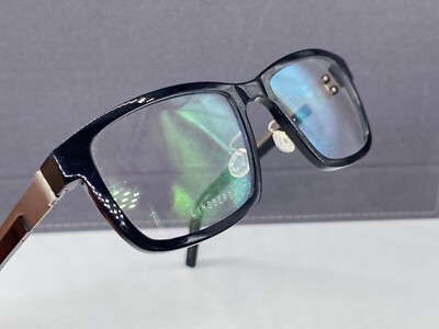 Lindberg Brille Herren Damen Eckig schwarz  Titan Strip 1236 52 17