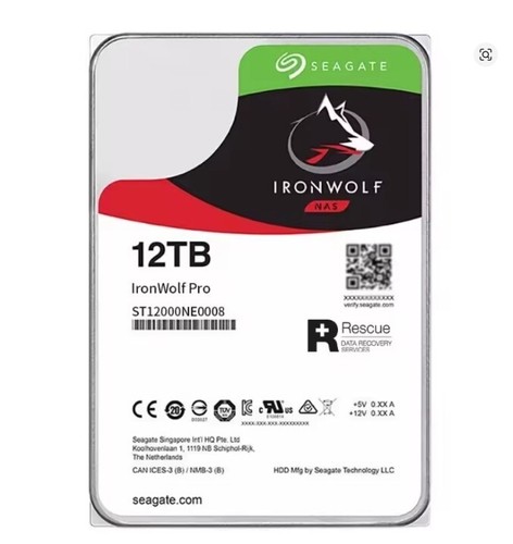 HD Seagate Ironwolf 12TB ST12000NE0008 Model STL008
