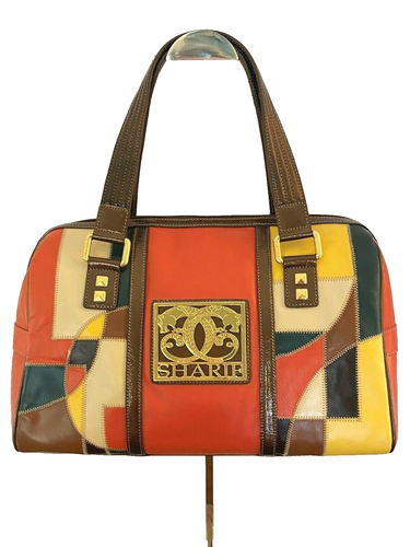 Original By Sharif 1827 Doctor Handbag Purse Leather Multi-Color NWT GORGEOUS - Picture 2 of 9