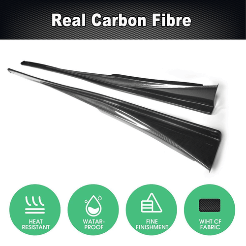 For Lexus IS250 IS350 Base/F Sport 2013-20 REAL Carbon Side Skirts Extension Lip - Picture 4 of 13