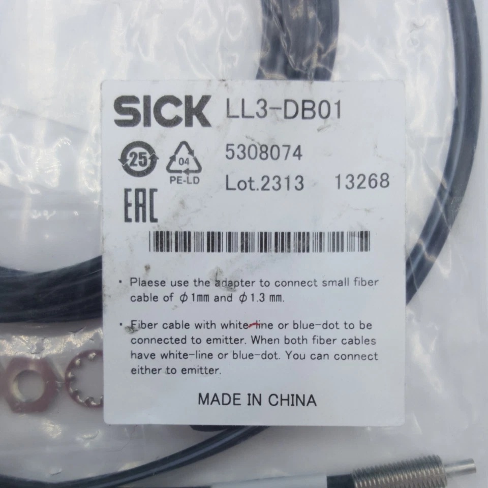 Sick LL3-DB01 Fibre Optic Lead - New & Sealed - Image 2 of 3