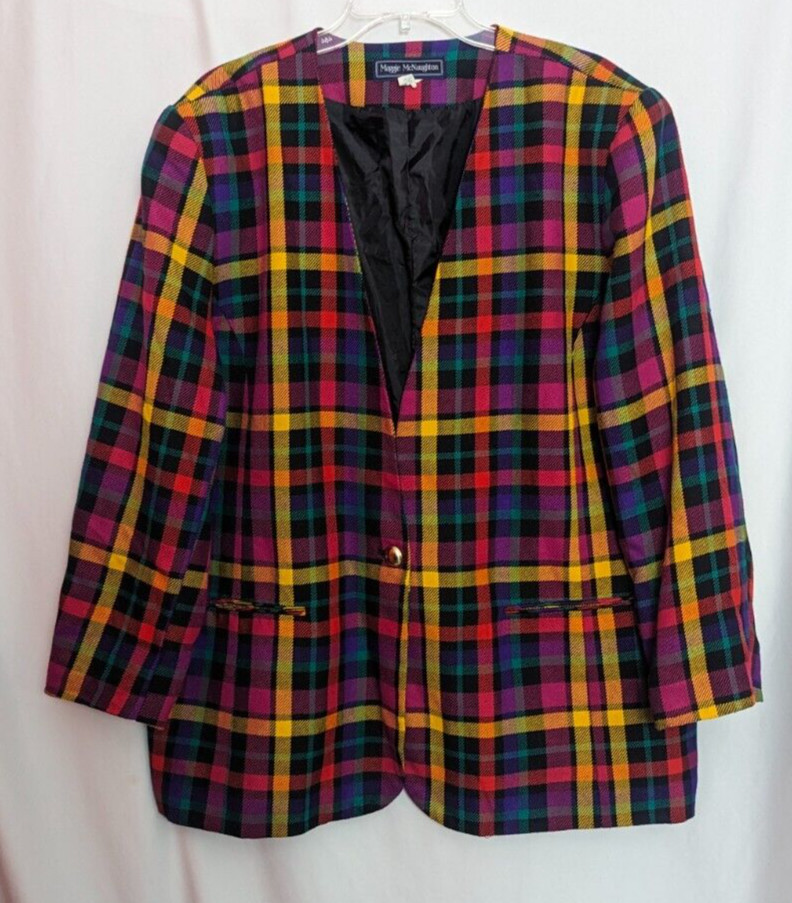 Blazer/veste Tapisserie Maggie London Taille 8 - Noir à Motifs Floraux - Manches 3/4