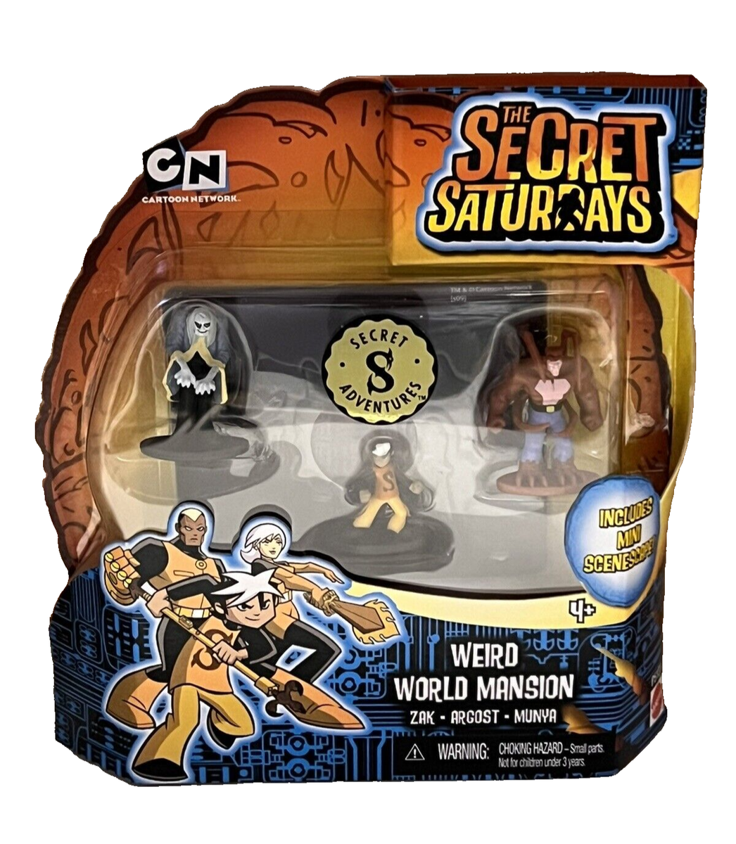 CN The Secret Saturdays, Weird World Mansion, Zak, Argost, Munya