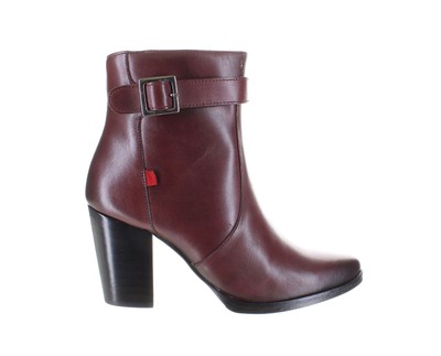 Marc Joseph Womens River Rd Burgundy Ankle Boots Size 5.5 (7321492)