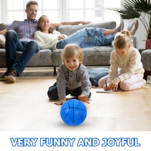 1 Set of Bouncing Ball Funny Bouncy Basketball PVC Basketball Jumping Ball - Picture 4 of 12