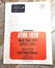 VTG 1976 STAR TREK KUNG FU QUESTOR STAR TREKTENNIAL CATALOG NO. 6 Rare