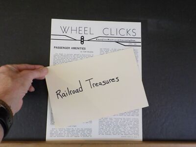 Wheel Clicks 1985 April Pacific Railroad Society Passagierausstattung