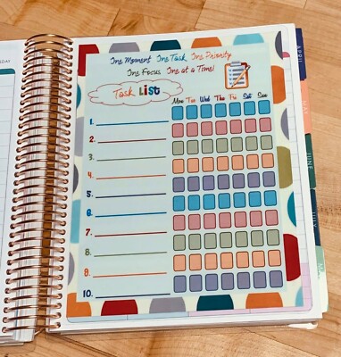 Task List Dashboard for use with Erin Condren Life Planner~
