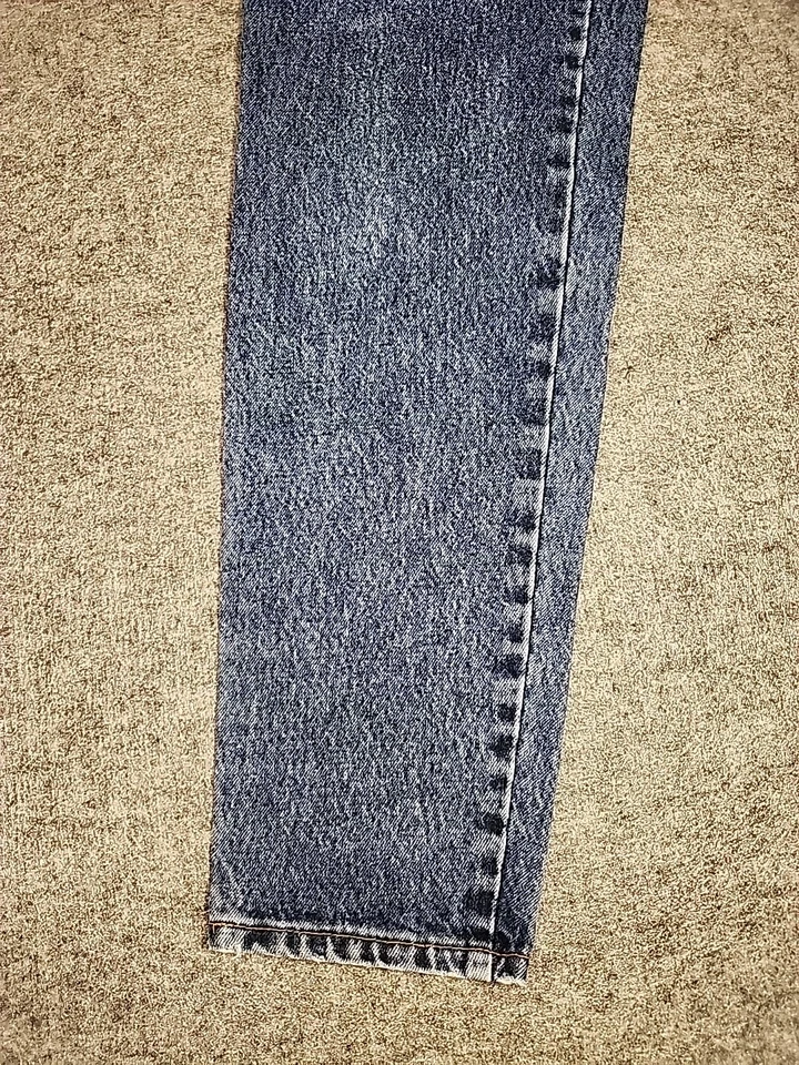 Pepe Candy Jeans Womens 7/8 Blue Button Fly 26x30 Vintage 90's Y2K  - Image 3 of 4