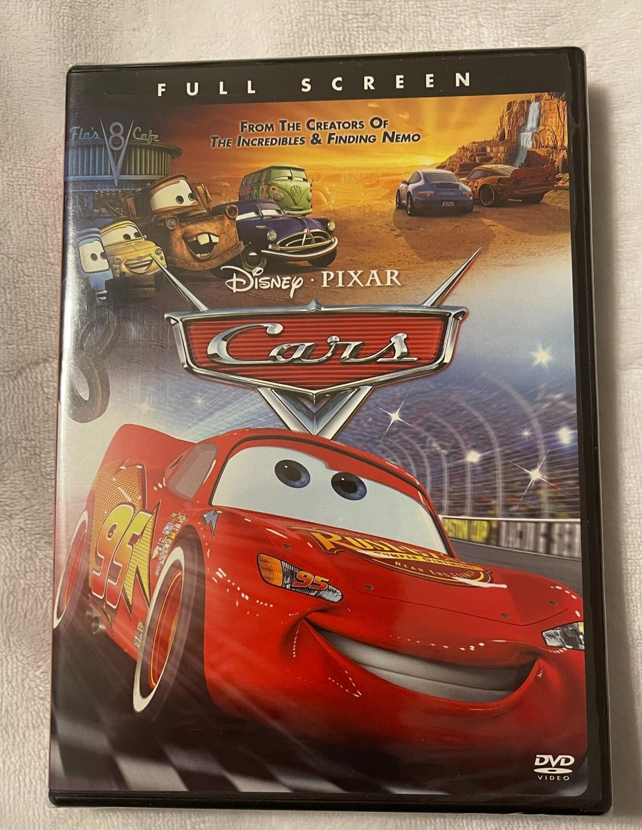 Disney Pixar Cars DVD 2006 Full Screen Version Includes