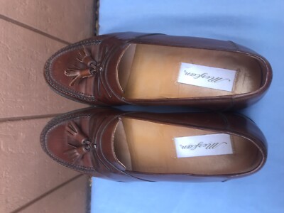 MEZLAN Sagunto US 9 M Solid Brown Leather Mens Tassel Loafer  display picture 3