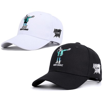 Men Women Hip-Hop Rabbit Letters Embroidery Baseball Cap Sports Streetwear Hat