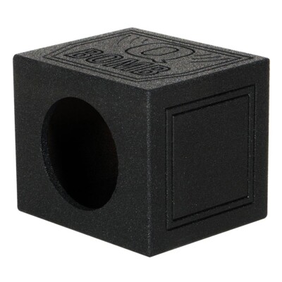 QPOWER QBOMB SINGLE 10  10 INCH SEALED EMPTY CAR AUDIO SUB WOOFER BOX ENCLOSURE