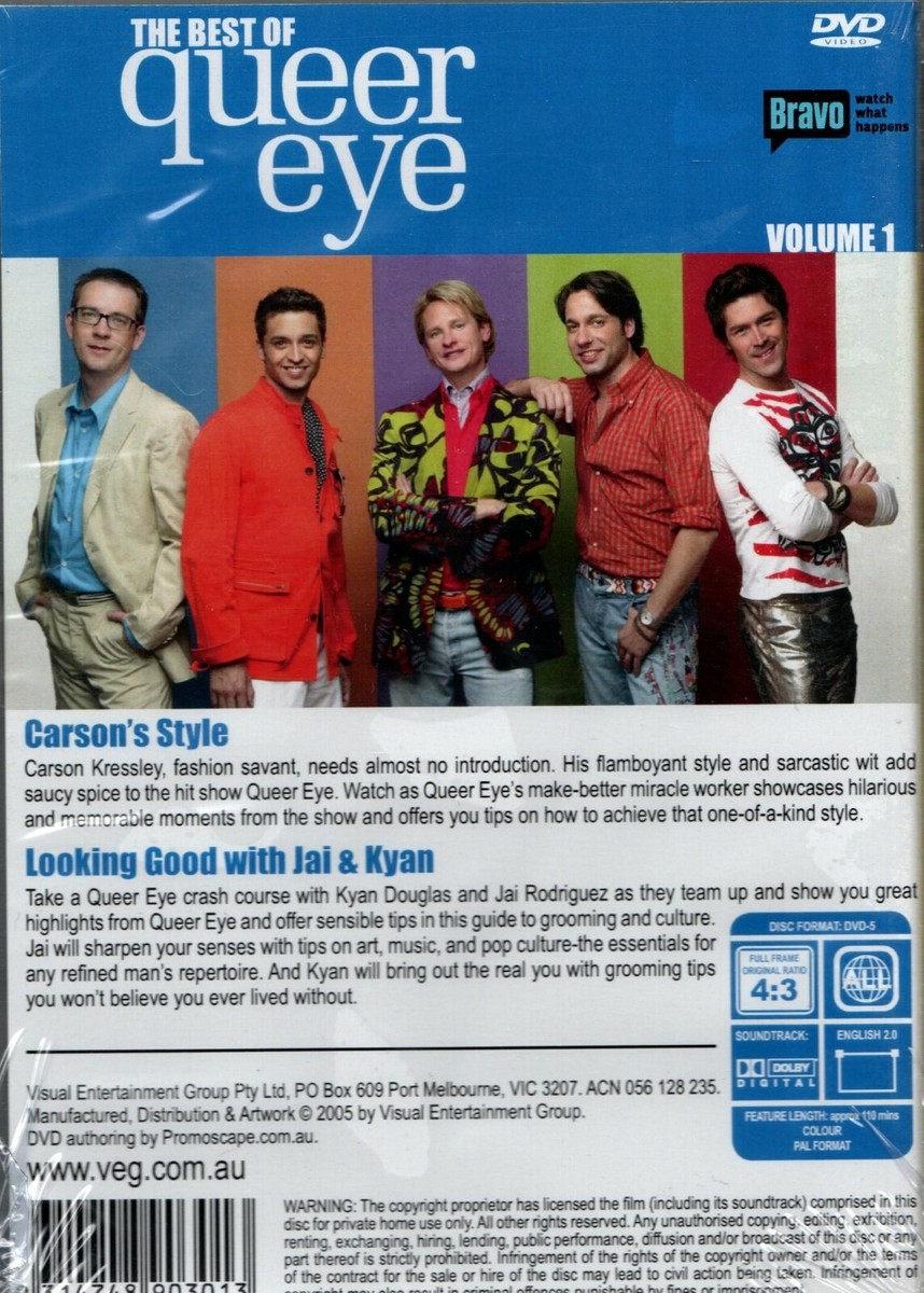 THE BEST OF QUEER EYE - VOL 1 - 2 x DVD set - R ALL- N&S