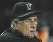 JACK MCKEON FLORIDA MARLINS MANAGER SIGNED AUTHENTIC 8x10 PHOTO B w/COA MLB