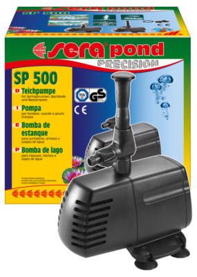 Sera pond SP 500 - Teichpumpe für Springbrunnen, Bachläufe, Wasserspiele, Teich