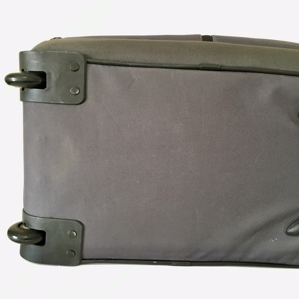 Jeep Rolling Gray Duffle Bag Medium Travel Wheels Luggage Carry On eBay