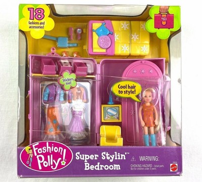 Polly Pocket 2000 Super Stylin' Bedroom - 18 Fashions and ...