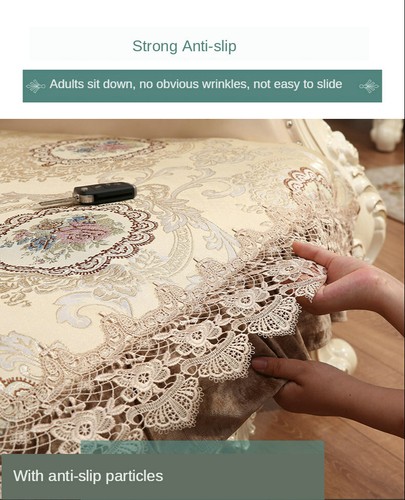 Europe Lace Floral Loveseat Slipcover Sofa Cover 3 Seater Couch Protector Luxury - Picture 12 of 16