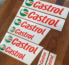 8-pc CASTROL Sticker SET Aufkleber Vinyl Graphic Logo Decal Pegatina Autocollant