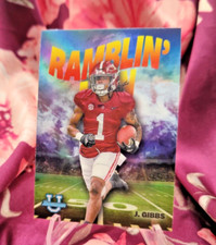 Jahmyr Gibbs - RAMBLIN' MAN INSERT - 2022 Bowman Chrome U - RM-5