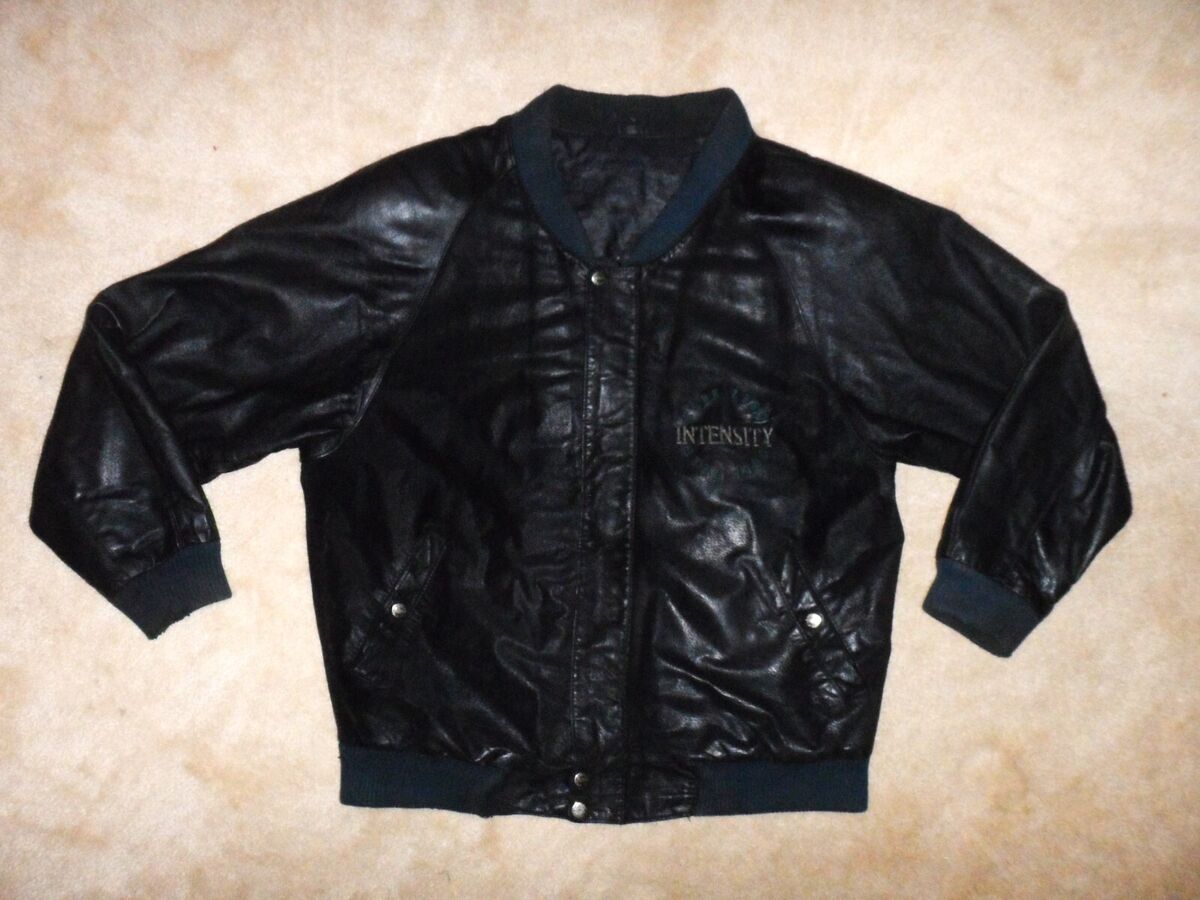 Vintage Code Zero Intensity Jacket Coat Black Leather Size Vintage Code Zero Intensity Jacket Coat Black Leather Size