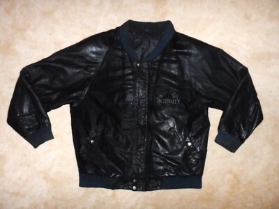 Vintage Code Zero Intensity Jacket Coat Black Leather Size: Mens Large- Awesome!