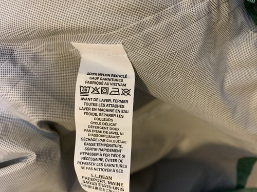 LL Bean Jacket Womens M Green Trail Model Rain Waterproof Taped Seams Packable - Bild 18 von 18