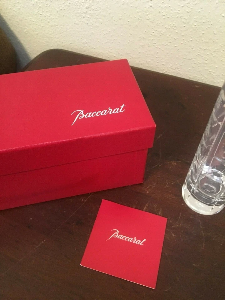 Baccarat Crystal Equinoxe Flower Bud Vase France WB - Image 2 of 4