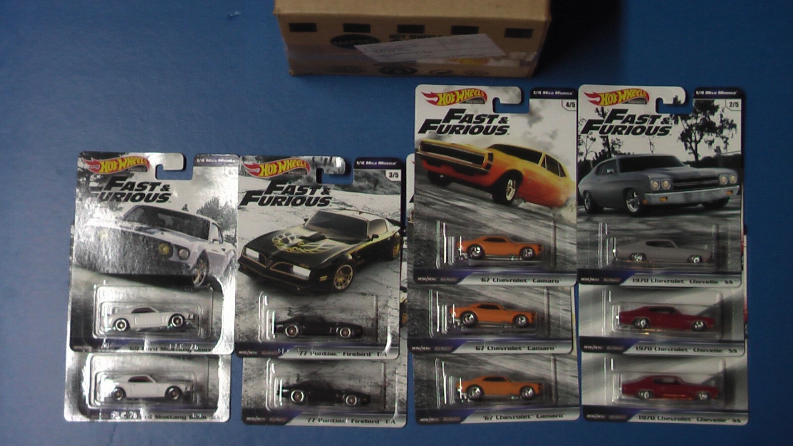 HOT WHEELS PREMIUM FAST & FURIOUS 1 4 MILE MUSCLE CASE OF 10 CAMARO MUSTANG ETC HOT WHEELS PREMIUM FAST & FURIOUS 1 4 MILE MUSCLE CASE OF 10 CAMARO MUSTANG ETC