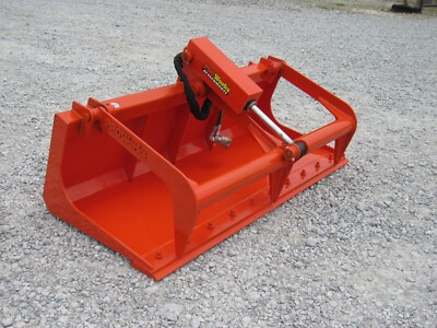 #ad 60quot; Single Cylinder Solid Bottom Bucket Grapple Attachment Fits Skid Steer QA $1599.99
