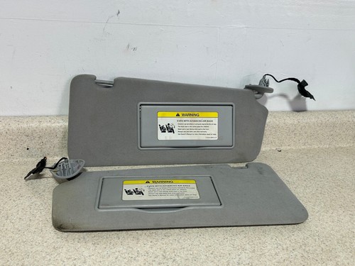 04-09 Jaguar XJ8 XJ8L XJR DRIVER & PASSENGER LH RH SET SUN VISOR GRAY OEM
