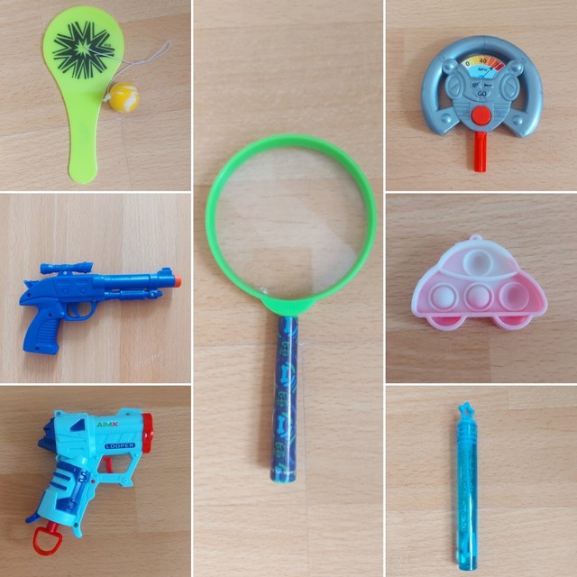 Mixed Toy Bundle 7 Items Toddler Toys Play Kids Magnifying Glass Nurf Fidget Mixed Toy Bundle 7 Items Toddler Toys Play Kids Magnifying Glass Nurf Fidget