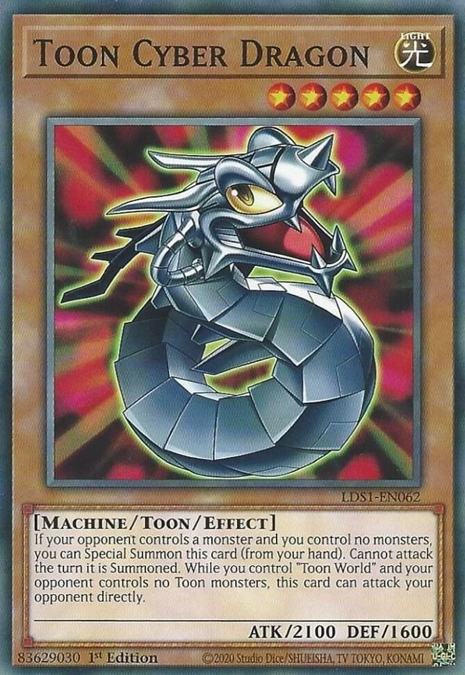 Toon Cyber Dragon LDS1-EN062 Legendary Duelists: Season 1 for sale