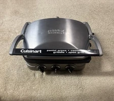 Vintage GRIDDLER by CUISINART GR-4 Open GRILL PANINI PRESS (Very Good Condition)
