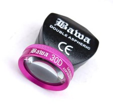 Bawa 30D Pink Color Double Aspheric Lens For BIO Ophthalmology Optometry