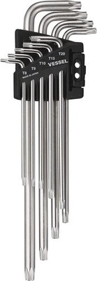 TamperProof TORX LKey Wrench 9 PCS Set No.8509TXHU Hand Tool Hardware Kit