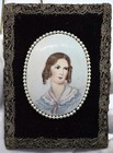 19th-Century Antique Porcelain Portrait Miniature of Helene Sedlmayr (1813–1898) — photo 3