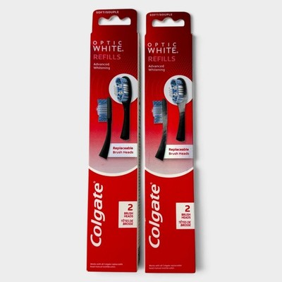 2x Colgate Keep Whitening Refills Brush Heads Soft 4 Heads Total New
