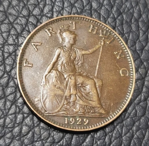 1929 George V Farthing — photo from the most recent tracked eBay sale