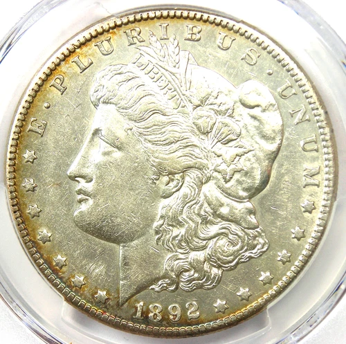 1892-CC Morgan Silver Dollar $1 Carson City Coin - Certified PCGS AU Details