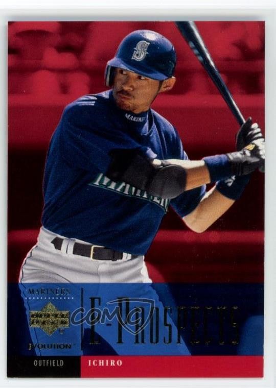 2001 Upper Deck Evolution E-Prospects /2250 Ichiro Suzuki #91 Rookie RC HOF 12hh