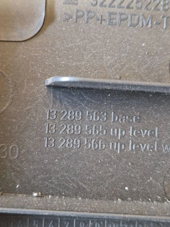 Opel Zafira C 2014 Rear Trunk boot sill cover protection 13289566 ETT577 - Image 4 of 4