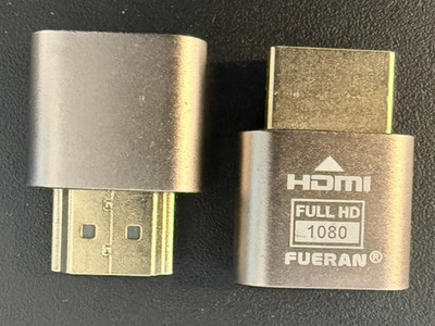 2x HDMI Dummy Plug HD 1080 Headless Display Emulator for Windows Mac OSX Linux