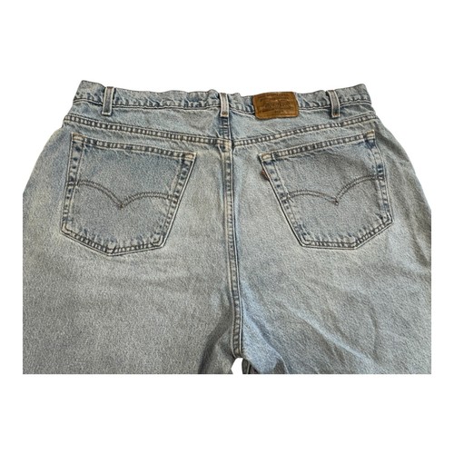 Levi Strauss Signature 545 pantaloncino uomo 42 denim vestibilità ampia vintage macchiato - Foto 12 di 16