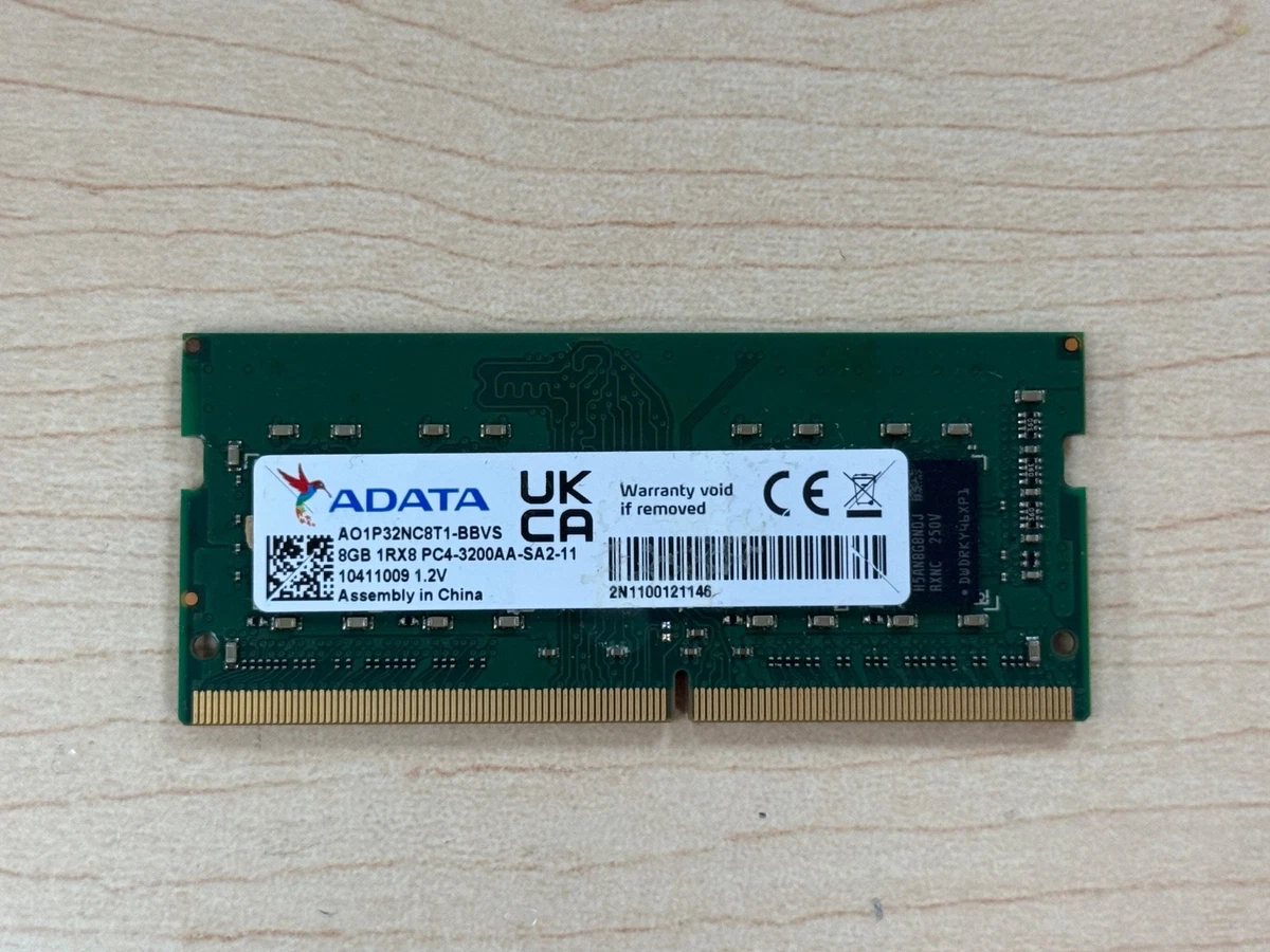 ADATA 8 GB Capacity per Module Computer RAM 8 GB Total Capacity